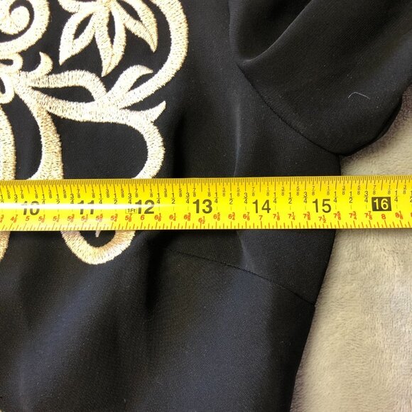 NWOT Ted Baker Shamari Metallic Embroidered Gold Filigree Bodice Flare Dress - Picture 11 of 16